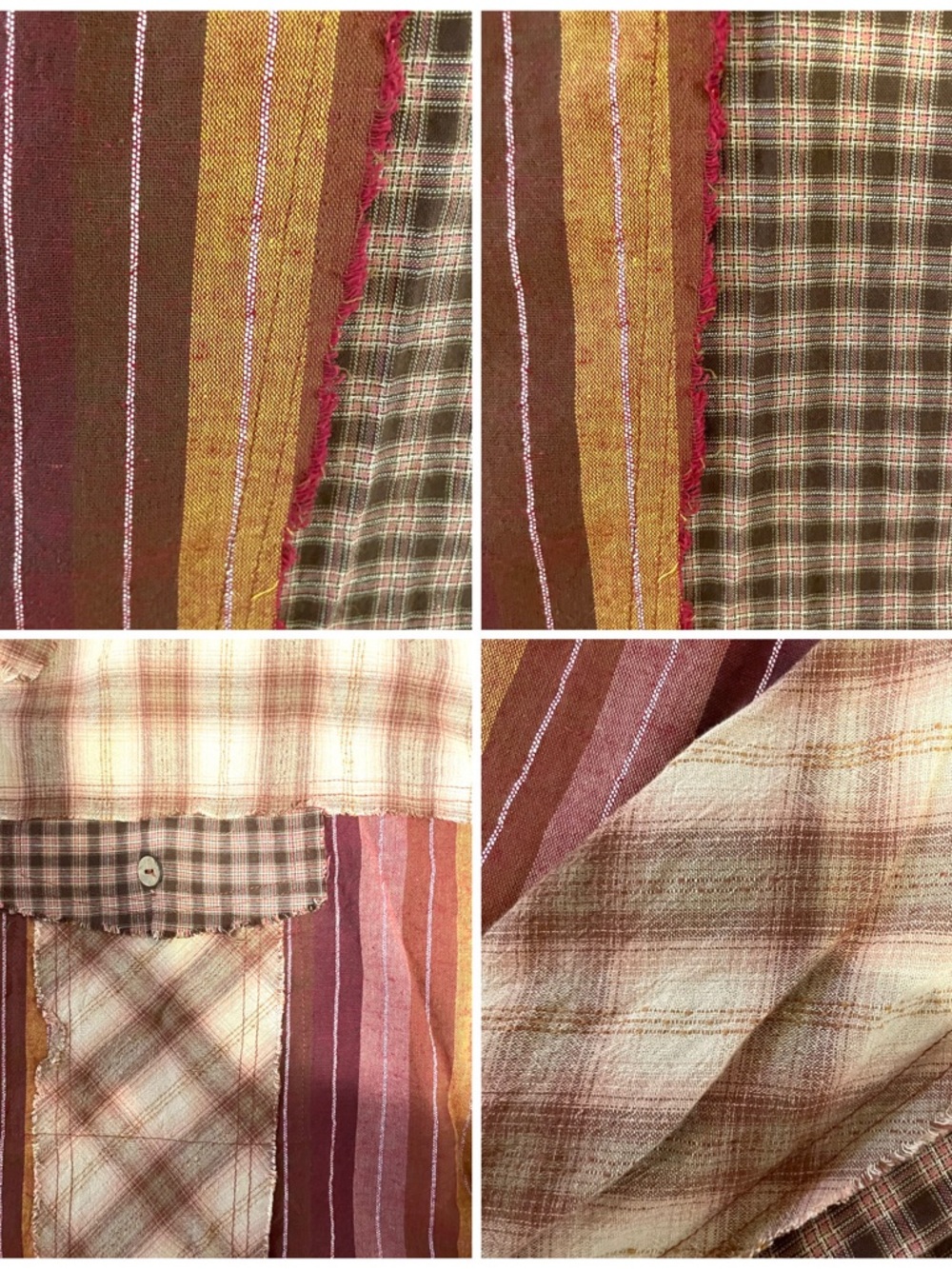 Oli &Hali Patchwork Button-Down Shirt Jacket  L - Picture 8 of 16